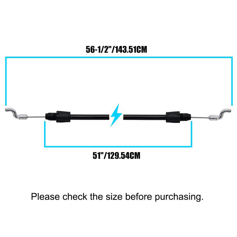Diskary 946-05107B Control Cable, 746-05107A 946-05107A 746-05107 946-05107 Clutch Control Cable Fits Cub Cadet MTD Troy Bilt Lawn Mower Traction Drive Control Clutch Cable (946-05107B)