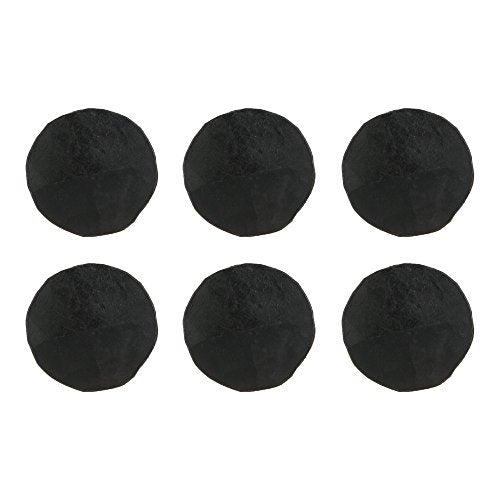 A29 Round Decorative Nails, Set of 6, 3/4 x 1 in, Natural Black 3/4" x 1" (6 pk)