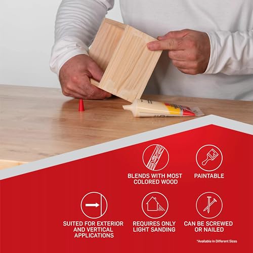 Tinted Wood Filler - Red Oak, 90 ml