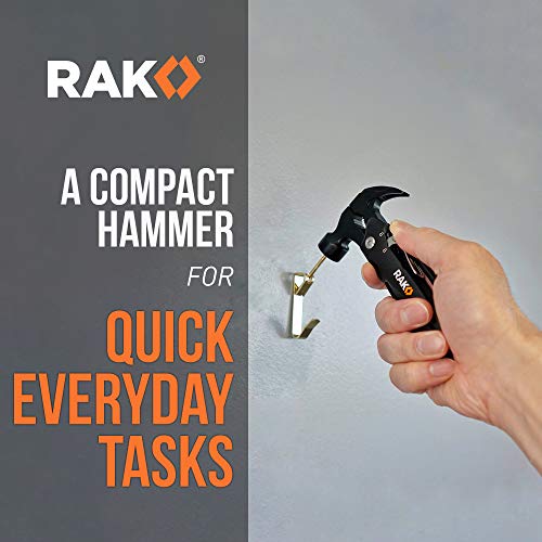 RAK Hammer Multitool BirthdayGifts for Men - Cool Unique Gifts Who Have Everything - Compact DIY Survival Multi Tool - Backpacking & Camping Accessories - Gadget Gifts Pocket Size (1 count)