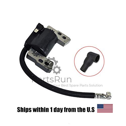 PARTSRUN COIL Ignition Module + boot for Briggs & Stratton 796964 695711 802574 590454 790817 799381 123H02 123H07 123J02 123J09 123K02 123K05 12H702 12H707 12H712 12H802 12H805 12H807,ZF-IG-A00059B