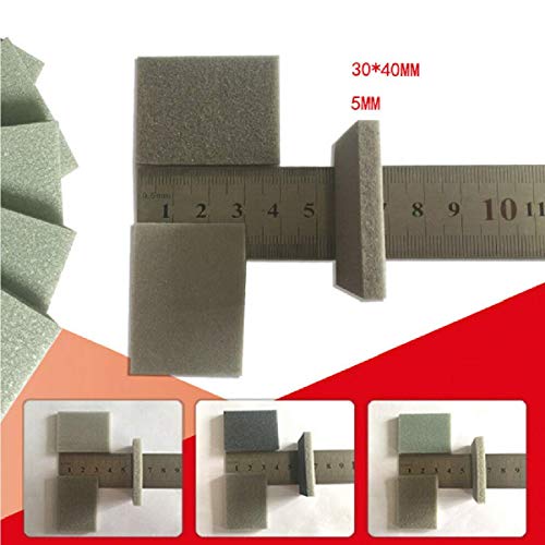100 PCS 30mmx40mm Foam Sanding Sponge Sandpaper Abrasive Blocks Wet Dry Bodywork Foam Sanding Block 1200-1500 Grit 100