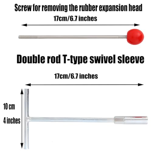 Plumbing Plug Tool Kit, Water Stopper for Pipes, 1/2 3/4 1 Inch Repair NO help wrench pipe water stopper