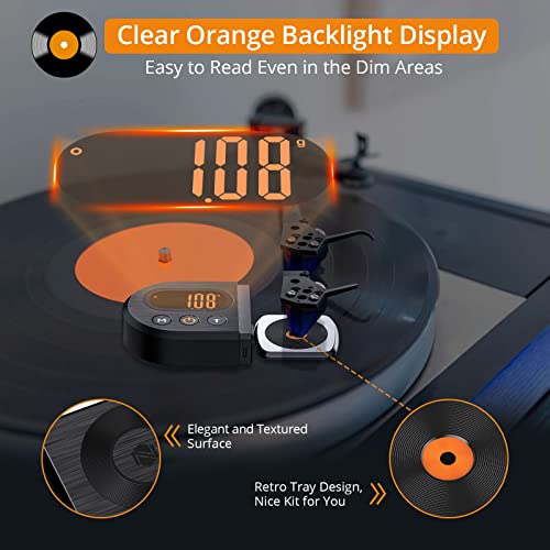 Neoteck Upgraded Digital Turntable Stylus Force Scale Gauge Black