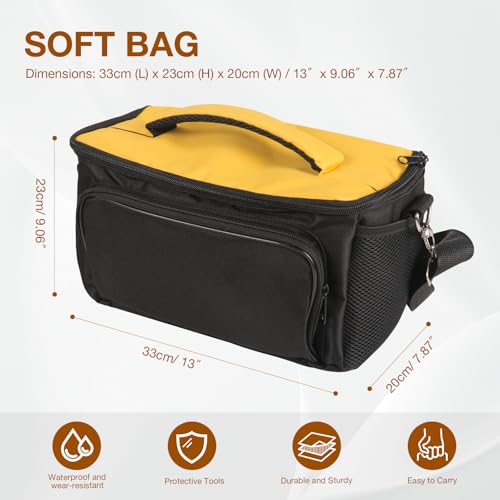 MOETER Tr-Style Survey Bag - Universal GPS/GNSS Host Bag, Water-Resistant Soft Carrying Case with Shoulder Strap for Total Station, Survey Equipment & Accessories (Fits T/TR/S-Style Receivers)