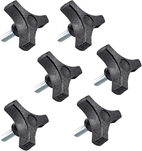 10PCS 3/8-16 Male Thread Wing Nut Knob 2 inch Diameter with 1.3 inch Long Threaded Post for Lawn Mower, Woodworking Tools & Jigs, Clamps Umbrella Base, Wing Nut Knob