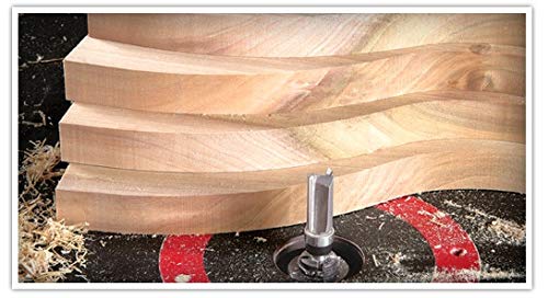 Amana Tool 45371 Carbide Tipped Flush Trim Plunge Template 5/16 D x 1 CH x 1/4 Inch SHK w/Oversized Upper Ball Bearing Router Bit 5/16 Dia x 1 4" Shank