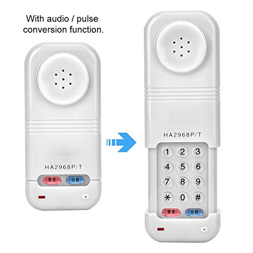 Telephone Phone Line Network Cable Tester Butt Test Tester Tool Cable Set with Ringer on Off Adjustment Function and Audio Pulse Conversion & Redial and Hang Up Function(White)