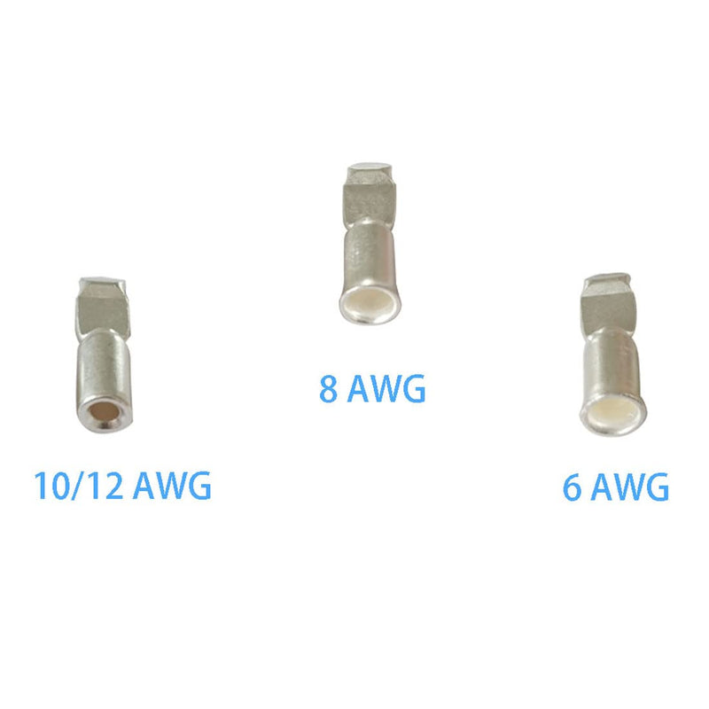 50Amp Power Connector Plug 50A Quick Connect Disconnect 600 V 2 Pairs(4pcs) for 50Amp Battery Connector(8AWG, RED) 8AWG