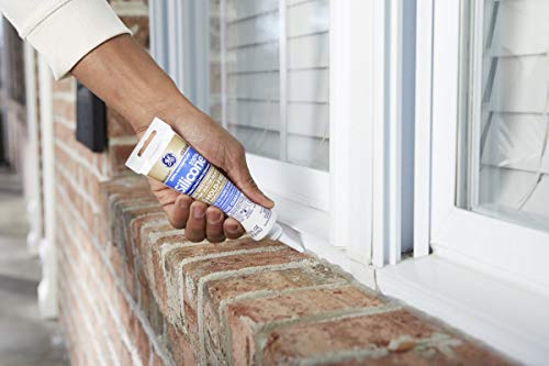 GE GE500 Silicone 2+ Window and Door Caulk 2.8 oz. Squeeze Clear (3-(Pack))