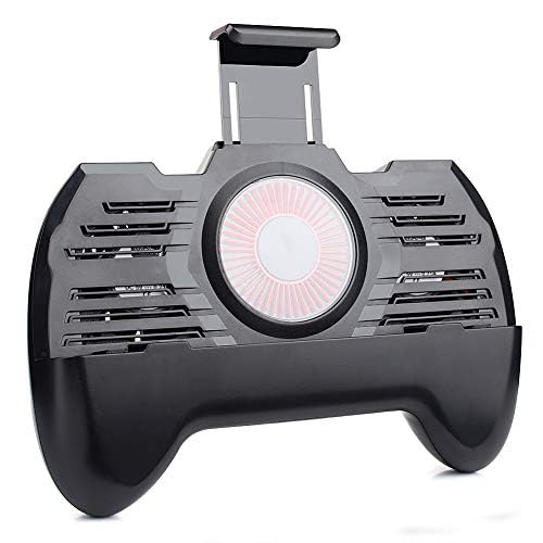 Mobile Phone Gamepad Controller, 4 in 1 Mobile Game Controller with Dual Cooling Fans, 2200mAh Power Bank, Ergonomic and Built-in Kickstand for Movies, Gaming, Video Chatting and More