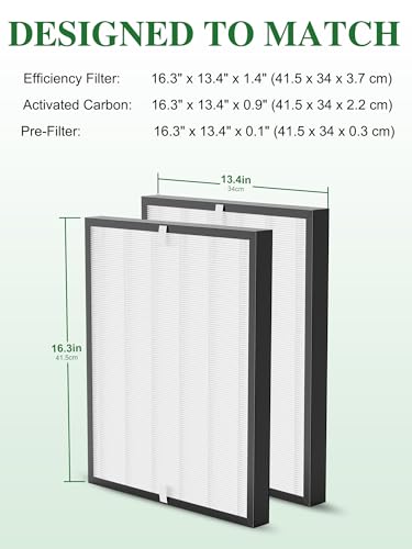 3000 Replacement Filter Compatible with Air Doctor 3000 Series 4-in-1 Home Air Purifier 3000 3000M 3000E and 3000Pro, NOT Fit for 3500, 2 Main Filter 3000 Premium Filters (2-Pack)