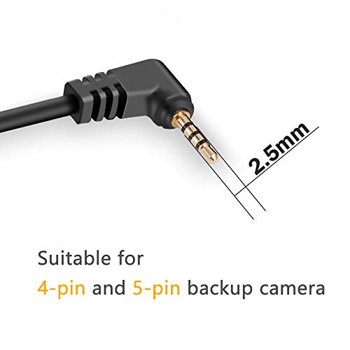 YQMAJIM Dash Cam Backup Camera Extension Cord,16.5 Ft 2.5mm Male to Female Car Rear View Camera Extension Cable 16.5 FT