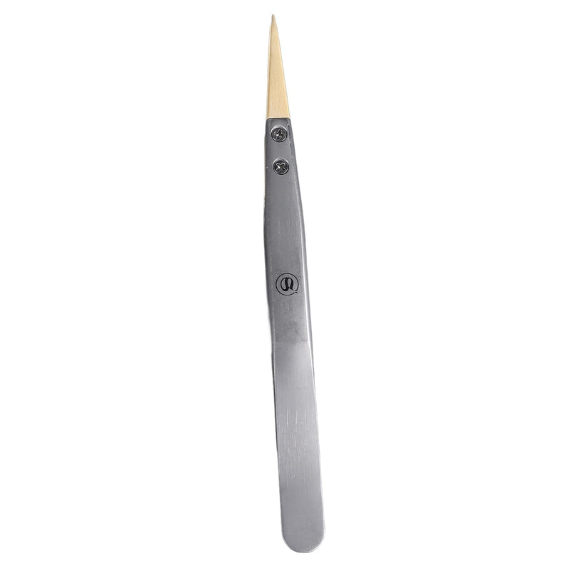 Precision Anti Tweezers with Wooden Tips, Ultra Precision Tool for Watch Repair, Ideal for Electrical Component Maintenance, Jewelry Craftsmanship, Tip Tweezers Watch Repair Tipped Tweezers