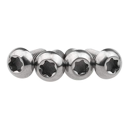 4Pcs Titanium M5x12mm Holder Torx Head Bolt Screw (Normal Titanium) Normal Titanium