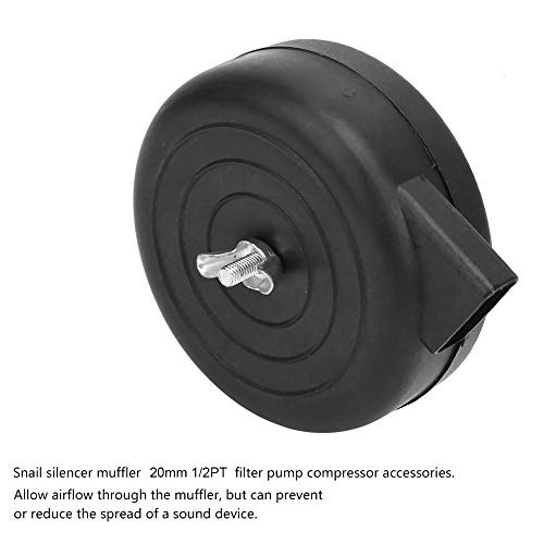 Filter Silencer Muffler, 20mm 1/2PT Intake Filter, Air Compressor Filter Silencer, Plastic Male Thread Air Compressor