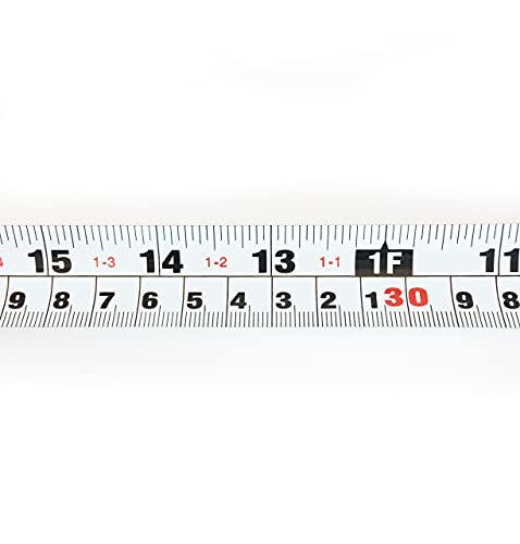 PERFECT MEASURING TAPE Left Handed Tape Measure with Right-to-Left Read - Measurement Reading Made Easy - Steel Hi-Visibility Orange Tape Measure 25ft/7.5m (Model RL-02)