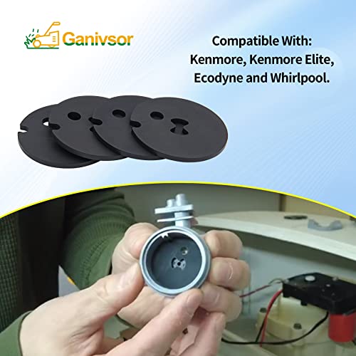 Ganivsor 7204362 (4/Pack) Water Softener Venturi Gasket 720436 Fits for Whirlpool, Kenmore, Kenmore Elite & Ecodyne - 7082582, 7163663, 7190547 and 7176195 Water Softener Parts Replacement