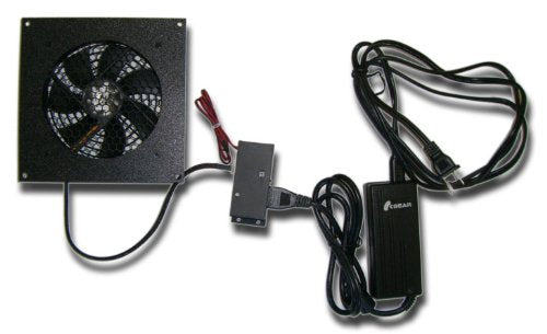 Coolerguys Pre-Set Thermal Controlled Cooling Kits for Cabinets, AV, and Components (Single 120mm, Thermal Plastic) Single 120mm