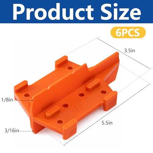  [AUSTRALIA] - 6 Pcs ABS Deck Board Spacer, 1/8 and 3/16 Inch Deck Board Spacing Tool 6 Pcs