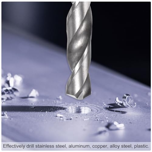 uxcell Solid Carbide Drill Bit, 10mm (0.394") YG6X/C3 Micro-Grain Tungsten Carbide Short Twist Drill Bits Straight Shank for Drilling Stainless Steel Aluminum Metal Plastic