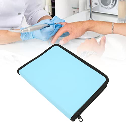 Nail Bit Storage Bag,Large Capacity Dustproof Nails Bit Set Bag,Portable Multifunctional Nail Kit Bag for Professional Nail Art Pens, Nail Brush,Nail Tools