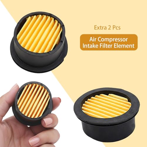 16mm Air Compressor Intake Silencer 4-Pack — Muffler with Filter 3/8"