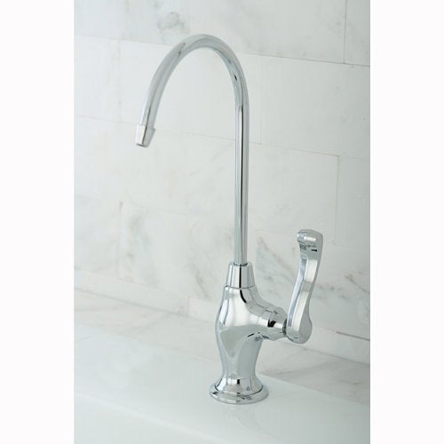 Kingston Brass Gourmetier KS3191FL Royale Single Handle Water Filtration Faucet with 4-3/4-Inch Spout Reach, Polished Chrome
