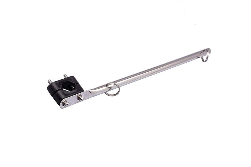 2 PCS Stainless Steel Rail Mount Boat Pulpit Staff, boat yacht marine flag pole(7/8" - 1")