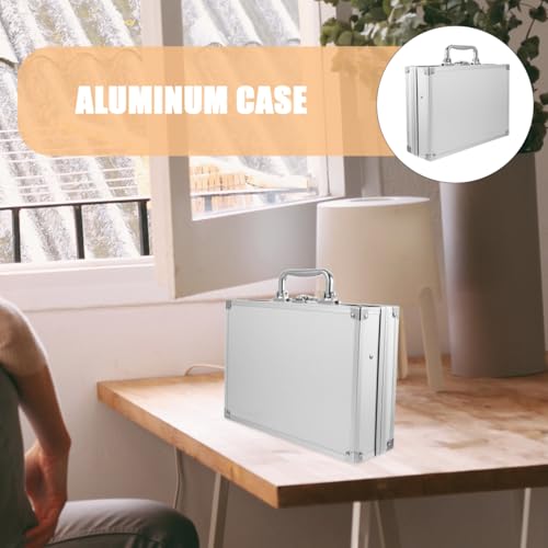 DOITOOL Aluminium Carrying Case, Silver, Square-Corner Design