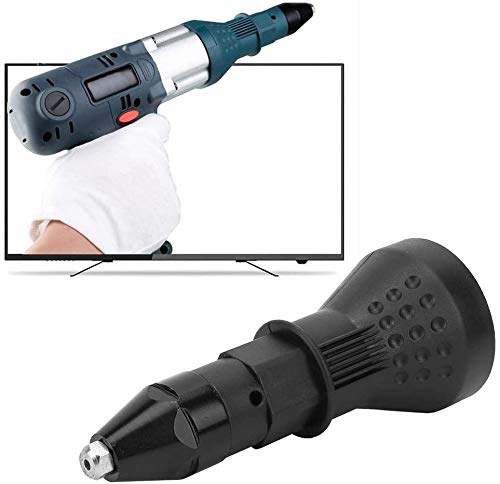 Electric Rivet Nut Tool Adapter, Cordless Drill Conversion Kit, Black
