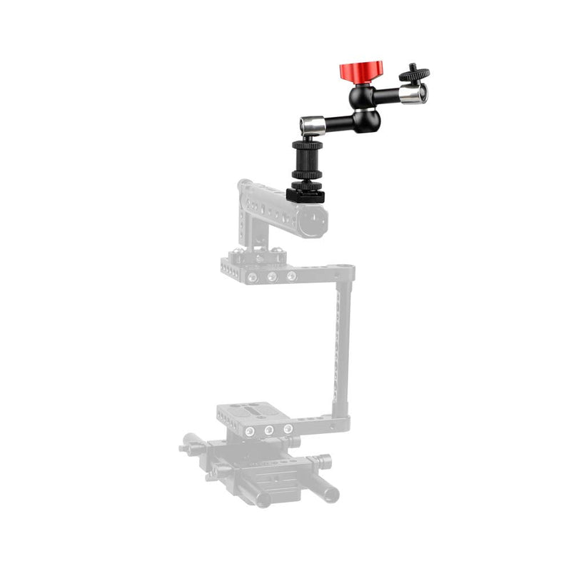 CAMVATE 7" Articulating Magic Arm + 1/4" Cold Hot Shot Mount for Camera LED Light Monitor - 1088