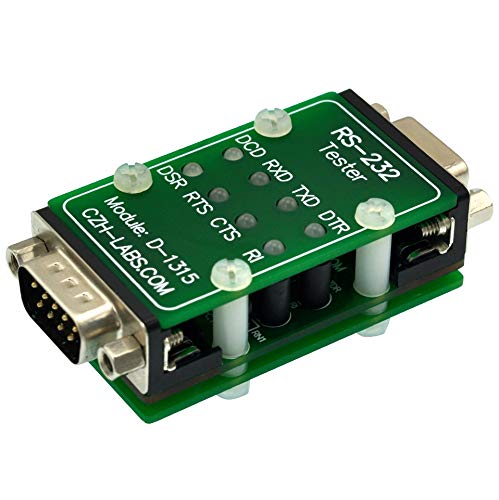 RS232 LED Link Tester Module, DB9 Male to DB9 Female.