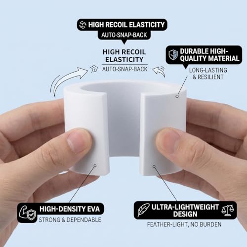 16Pcs Curtain Spacers for Grommet Drapes with 1 Soft Tape Measure - 50mm 16