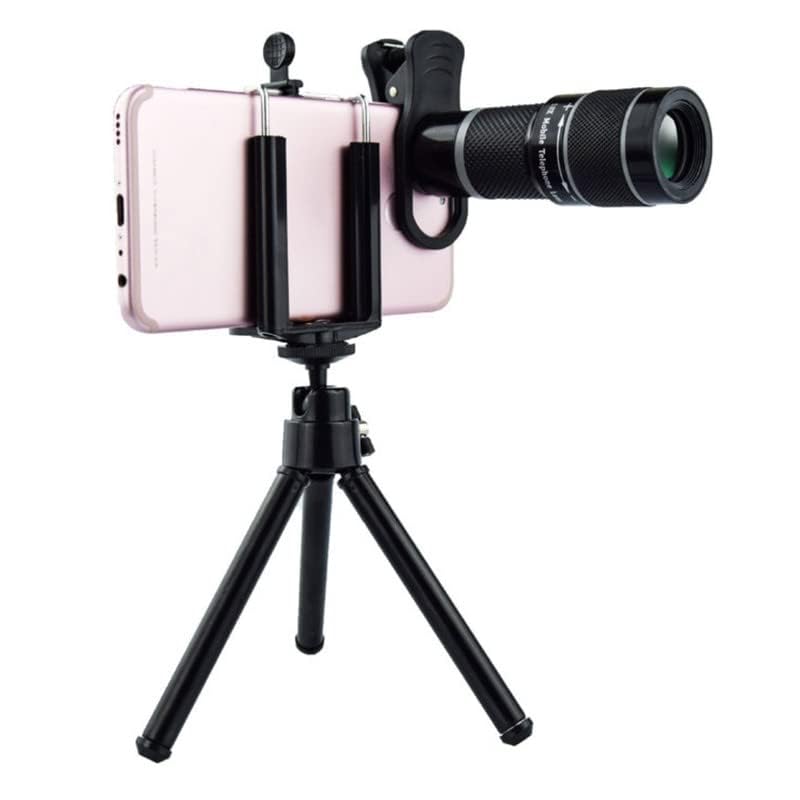 Daily Use 18x Zoom Wide Angle HD Telephoto Phone Camera Lens for Mobile - No Black Corner Universal Optical Zoom ? with Clip and Tripod.