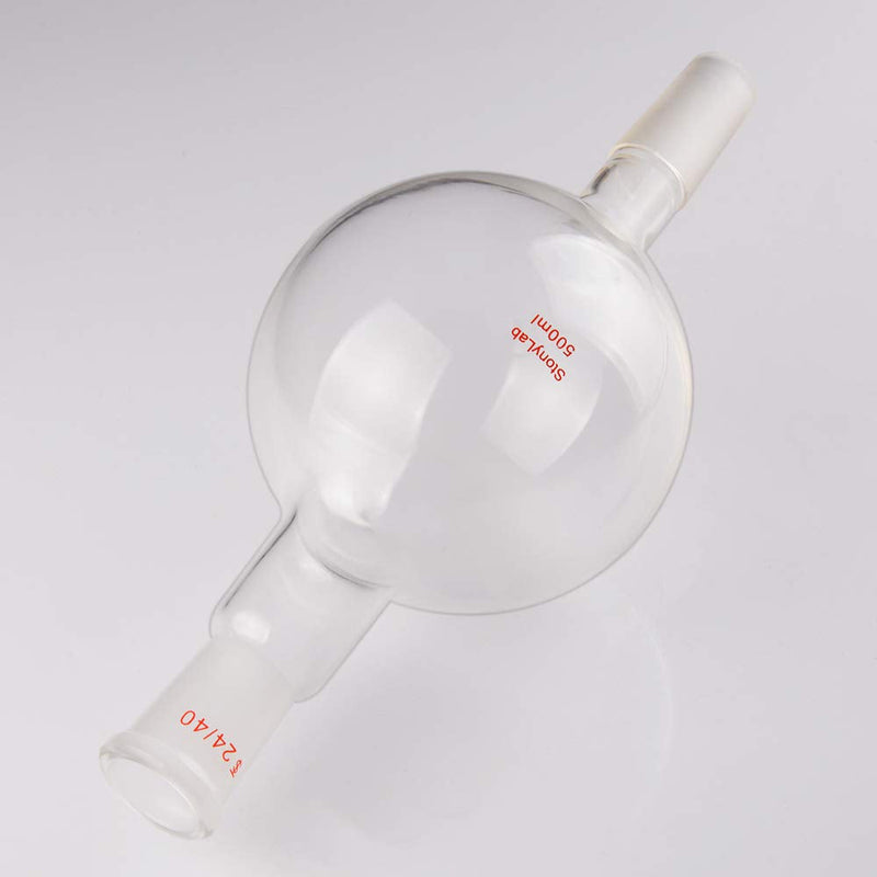 stonylab Glass Chromatography Reservoir, Borosilicate Glass Chromatography Reservoir with Standard 24/40 Joint for Laboratory, 500ml 500 ml
