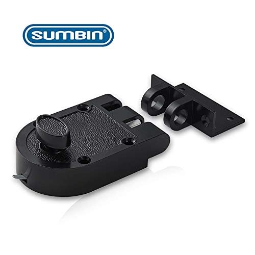 Jimmy Proof Deadbolt Lock with Keyed (Black) Black