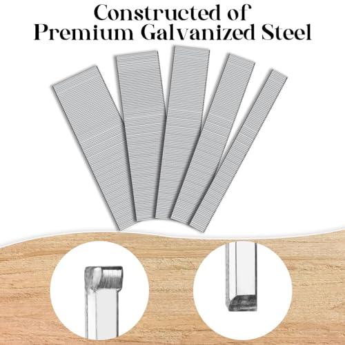 Brad Nails 18 Gauge, 5000PCS 18 GA Brad Nails, Assorted Galvanized Nails for Electric & Pneumatic Brad Nailer Gun, 3/8",5/8",3/4",1",1-3/16"