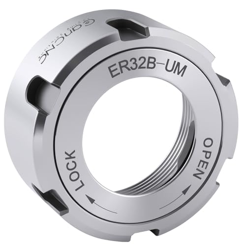CanCNC ER32 Ball Bearing Collet Chuck Nut, Slotted