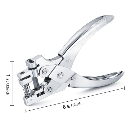  [AUSTRALIA] - 2-in-1 Round & Slot Badge Hole Punch, Handheld Card Puncher for ID & Tag