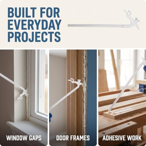 10-Pcs Clear Spray Foam Replacement Tubes -with Quick-Connect Nozzles for Insulating Foam and Urethane Adhesives, Universal Fit DIY and Industrial Applications