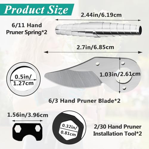 2 Pcs Hand Pruner Replacement Kit (6/3-1) for Felco Pruners Models
