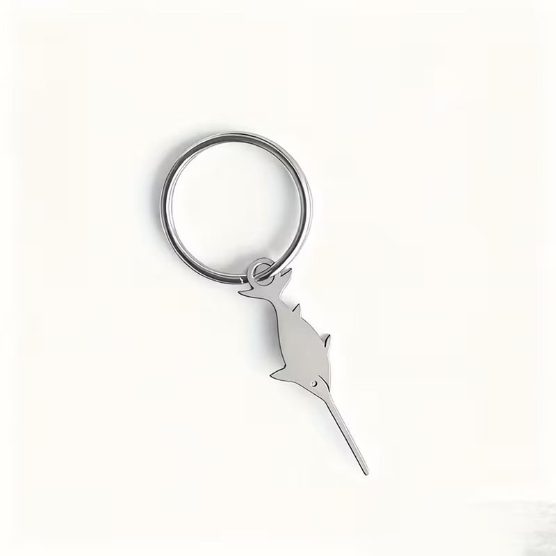 SIM Card Ejector Swordfish Keychain, Cute Cartoon Design, Universal Pin Extractor for Smartphones, Bags and Backpacks 1Pc