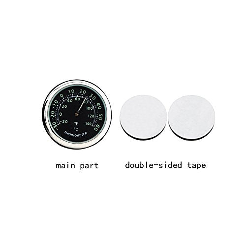 Car Dashboard Thermometer - Mini Vehicle Thermometer Decoration 1.no 2.Black Thermometer