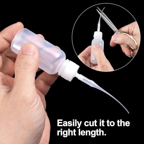 HINZIC 300Pcs Glue Tips Compatible for CA, Plastic Precision Extender Applicator Dispensing Adhesive Micro-Tips for Bottle Glue, Hobby, Crafting, Shoes Sole, Model, Lab Dispensing