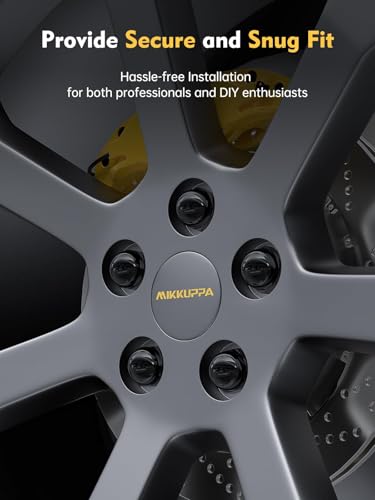 MIKKUPPA M12x1.25 Lug Nuts, Black OEM Acorn Conical Seat Dome Lug Nuts