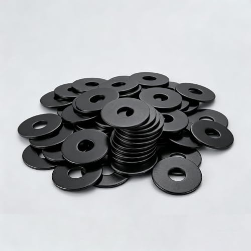 1/2" x 2" (20 PCS) Black 304 Stainless Steel Fender Washers 1/2" x 2"