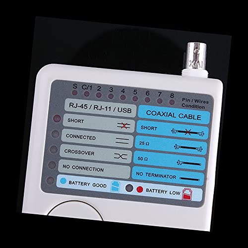 Docooler 4-in-1 Remote RJ11 RJ45 USB BNC LAN Network Phone Cable Tester Meter