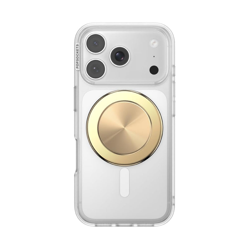 PopSockets Phone Grip for MagSafe, Magnetic Holder- Gold Radial | Removable, For Kindle / Android / iPhone, With Magnet, Spinning, Spinner, Backspin, Gold