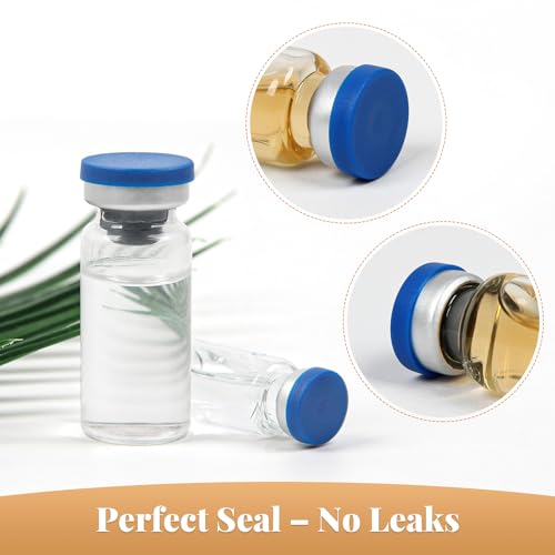 20mm Vial Crimper with 100 Pcs Flip Top Caps and 100 Pcs Self-healing Ports 20 mm Kit